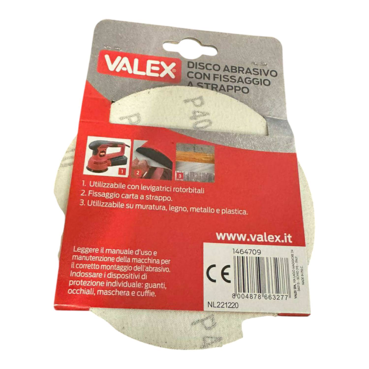 DISCO ABR.C/VELCR.125 g. 40 C/FORI