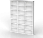 Scaffale porta cd Jukebox, Bianco, 105.4 x 136 cm