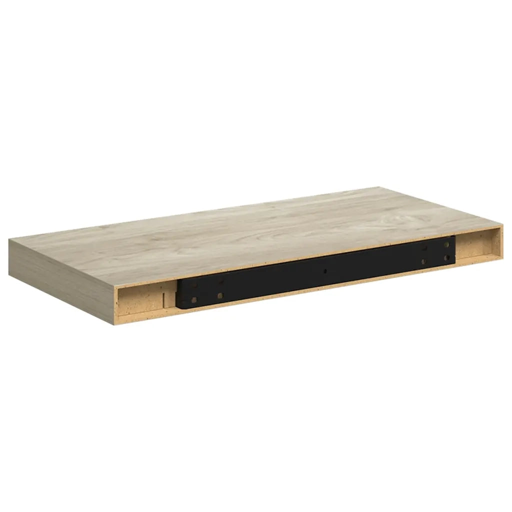 Scaffali a Parete 4 pz Rovere 50x23x3,8 cm in MDF 323873