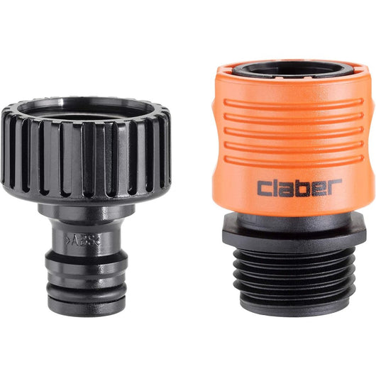 Claber 8458 rubinetto da giardino tubo connettore rapido set