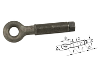 Occhione girevole per timone portata traino da 2500 a 20000 kg Cermag - 60515