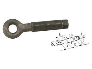 Occhione girevole per timone portata traino da 2500 a 20000 kg Cermag - 62392