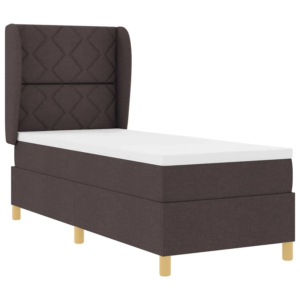 Letto con molle e materasso Grigio Scuro 90x190 cm Tessuto 3340784