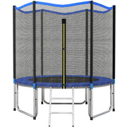 Trampolino 244 cm, Rete di Protezione inclusa, Scala per accesso.