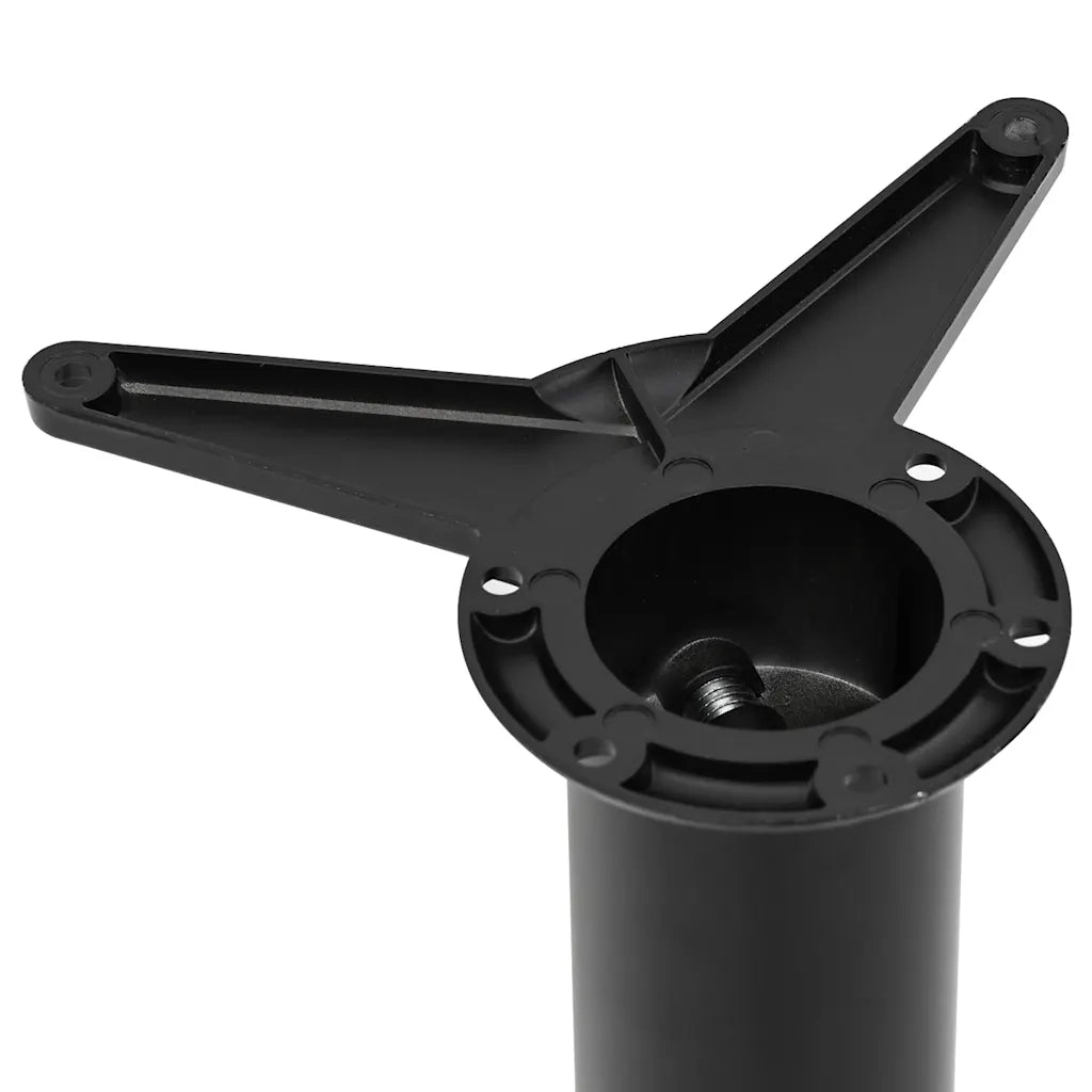 Set Gambe per Tavolo 4 pz Nere Regolabili in Altezza 710 mm 242139