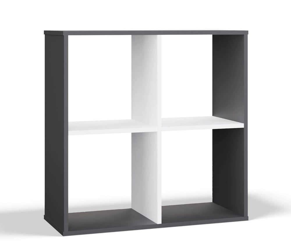 Scaffale MALAX 2x2 antracite bianco libreria moderna