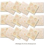 Tegelstickers Autoadhesive - Pacchetto da 36 - Autoadesivi - Impermeabili - Tegelstickers per cucina e bagno - Stickers decorativi - 10 x 10 Cm*QT-051-2
