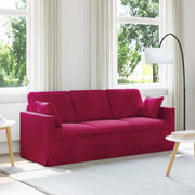 Divano Rosso Vino 198 x 78 x 80 cm Velluto 42024436