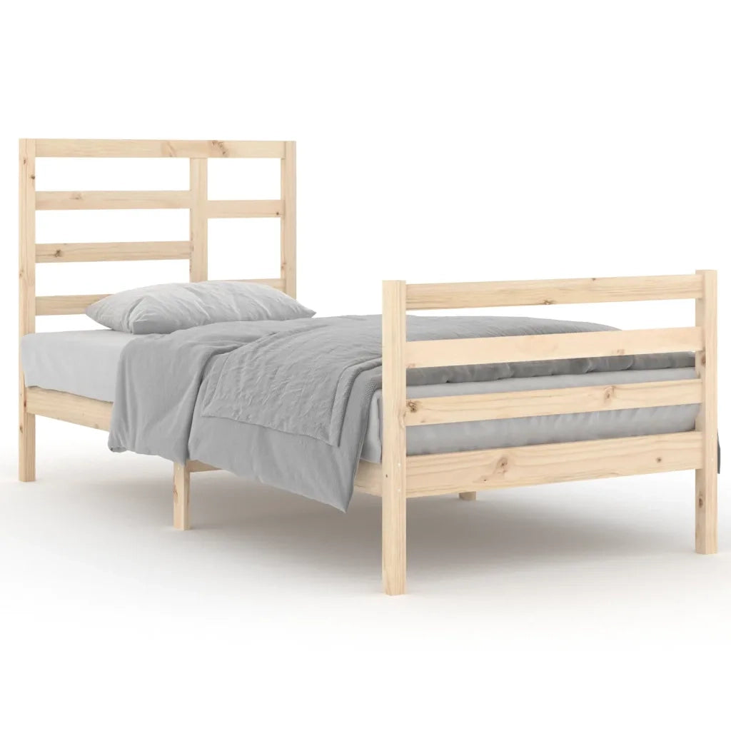 Giroletto-Struttura Letto in Legno Massello 90x200 cm 494688