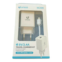 CARICATORE ALIMENTATORE DA RETE USB A LIGHTNING 2.4 A BIANCO