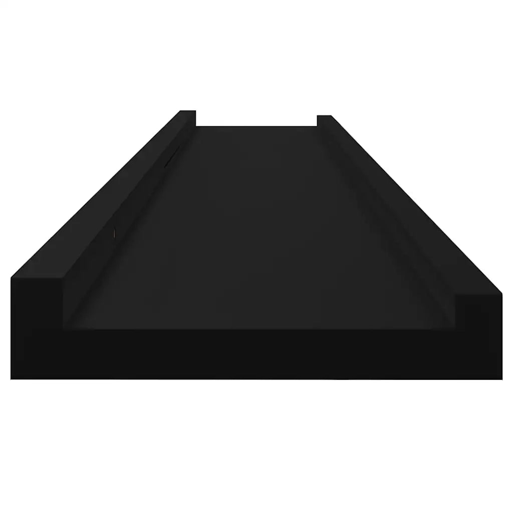 Mensole da Parete 2 pz Nere 100x9x3 cm cod mxl 33623