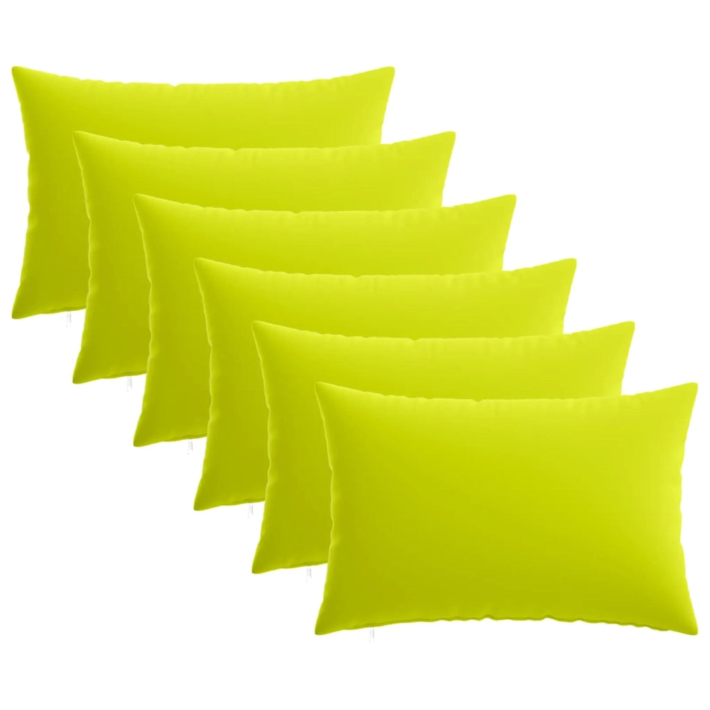 Federa 6 pcs HEERLEN Verde brillante. 30 x 50 cm Poliestere 907824