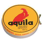 GRASSO LUCIDO PROTETTIVO IN PASTA PER SCARPE 'AQUILA' ml 100- 12 pezzi  - EBANO