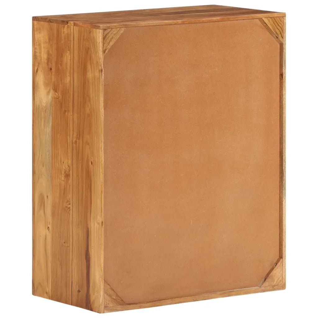Cassettiera 60x33x75 cm in Legno Massello di Acacia 338435