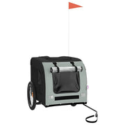 Rimorchio da Bici per Animali Grigio e Nero Oxford e Ferro CFW3428640