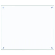 Paraschizzi per Cucina Trasparente 70x60 cm in Vetro Temperato CFW9264995
