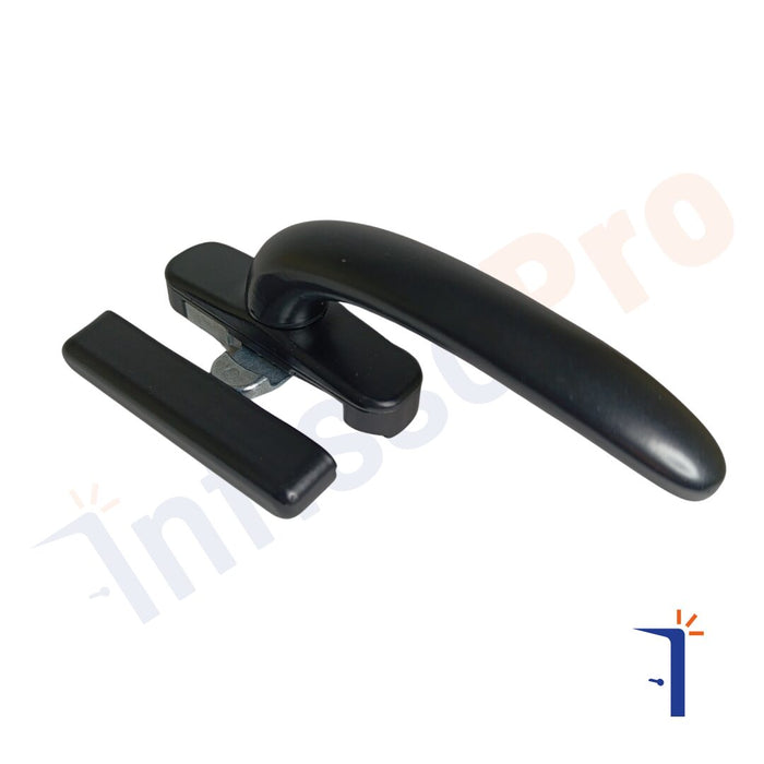 Maniglia tavellino manico lungo colore nero per finestre, box, ripostiglio