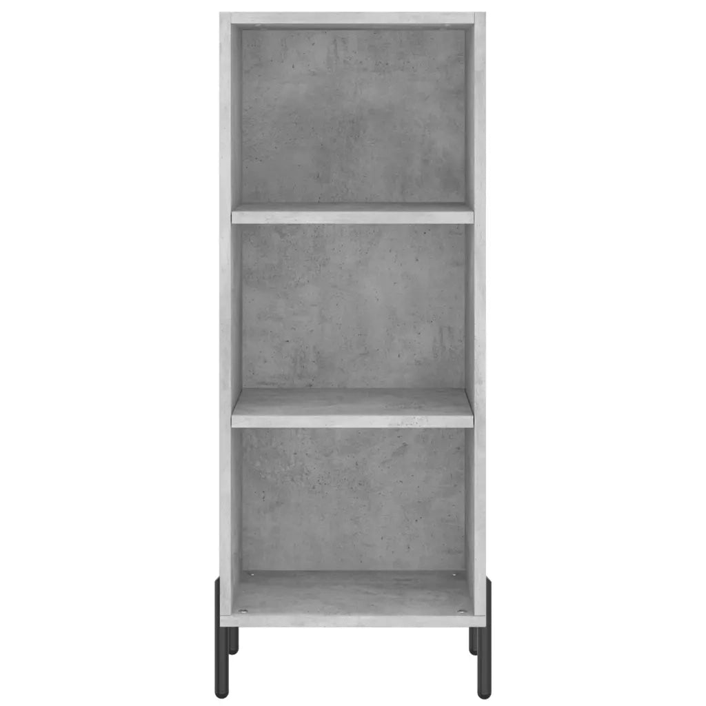 Credenza | Madia | Buffet da pranzo | Armadio da pranzo Grigio Cemento 34,5x34x180 cm in Legno Multistrato