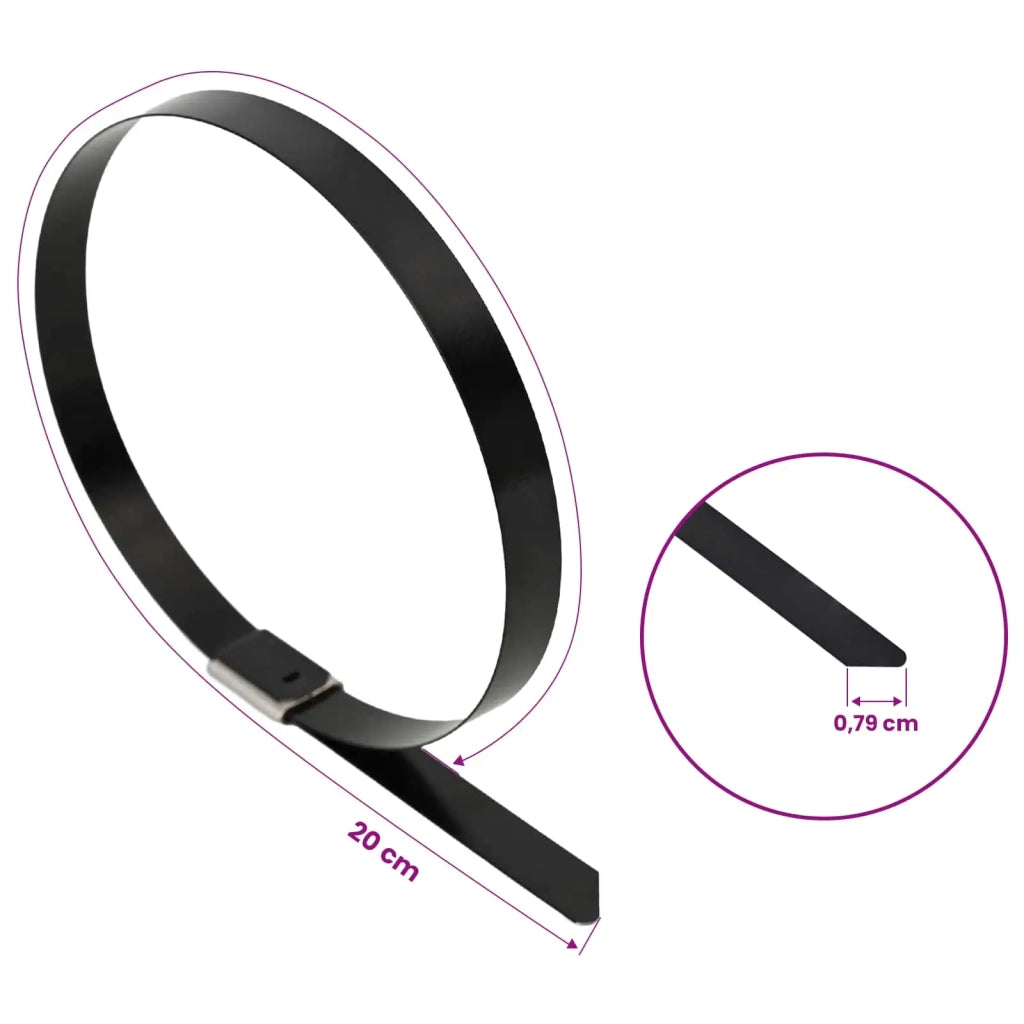 Fascetta per Cavi 250 pz 7,9 x 200 mm Nero 42029359