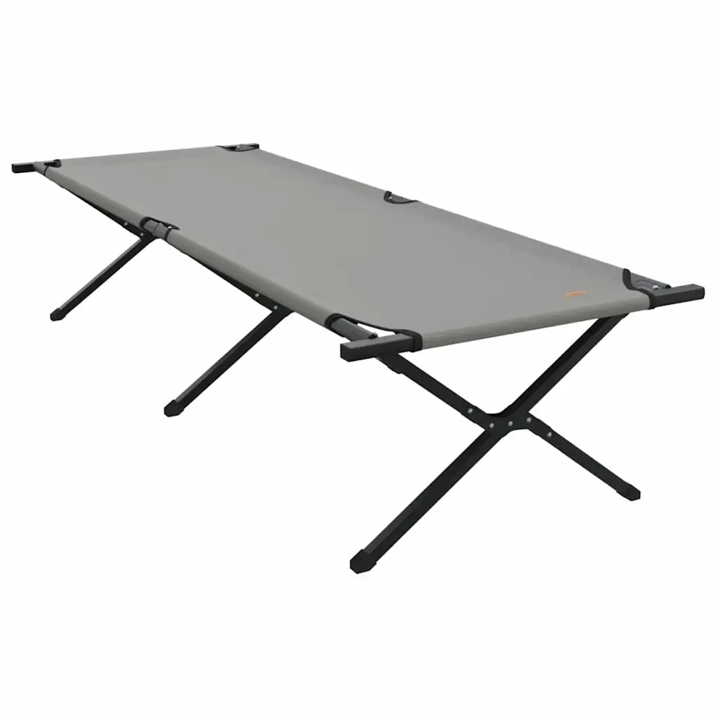 Letto da campeggio pieghevole 2 pz Grigio 210 x 80 x 46 cm CFW8446471