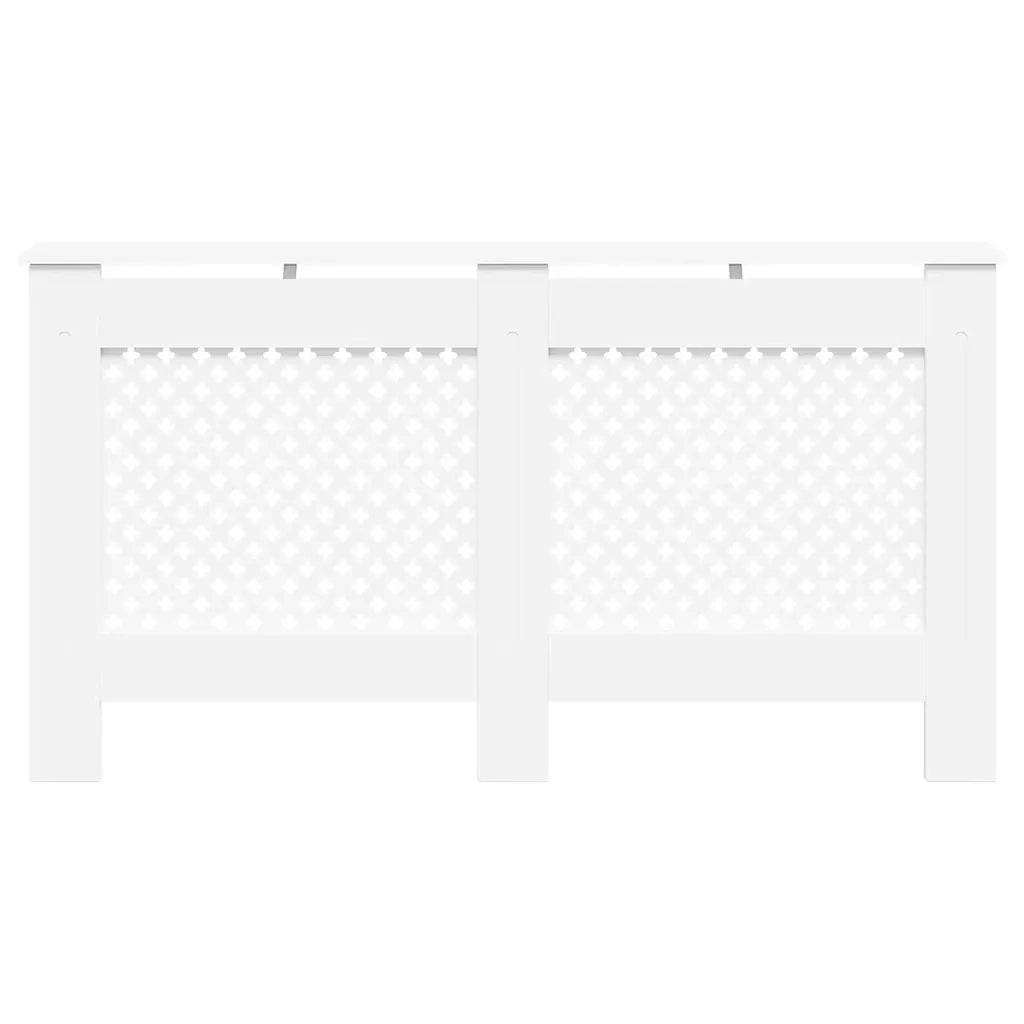 Copertura per Radiatore Bianca 152x19x81,5 cm in MDF 284324