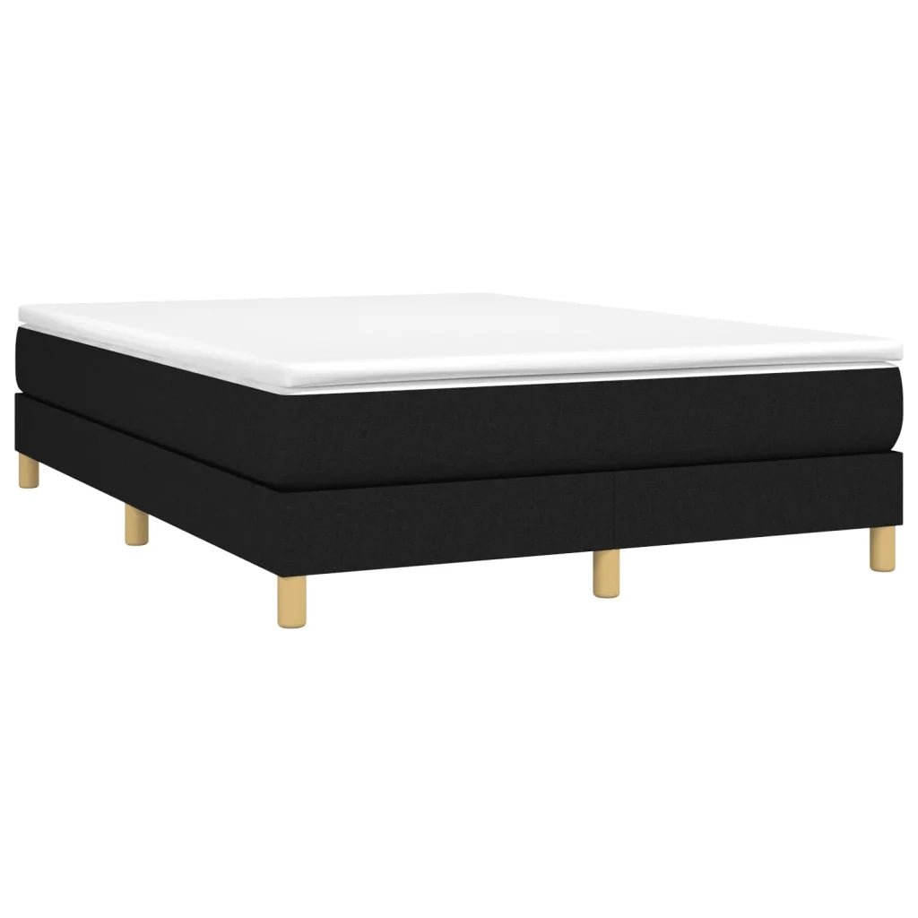 Struttura Letto a Rete a Molle Nero 140x190 cm in Tessuto 3120608