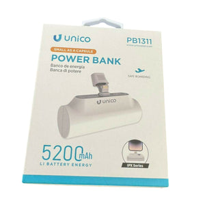 POWER BANK 5200 mAh LITIO CON ATTACCO AL CELLULARE