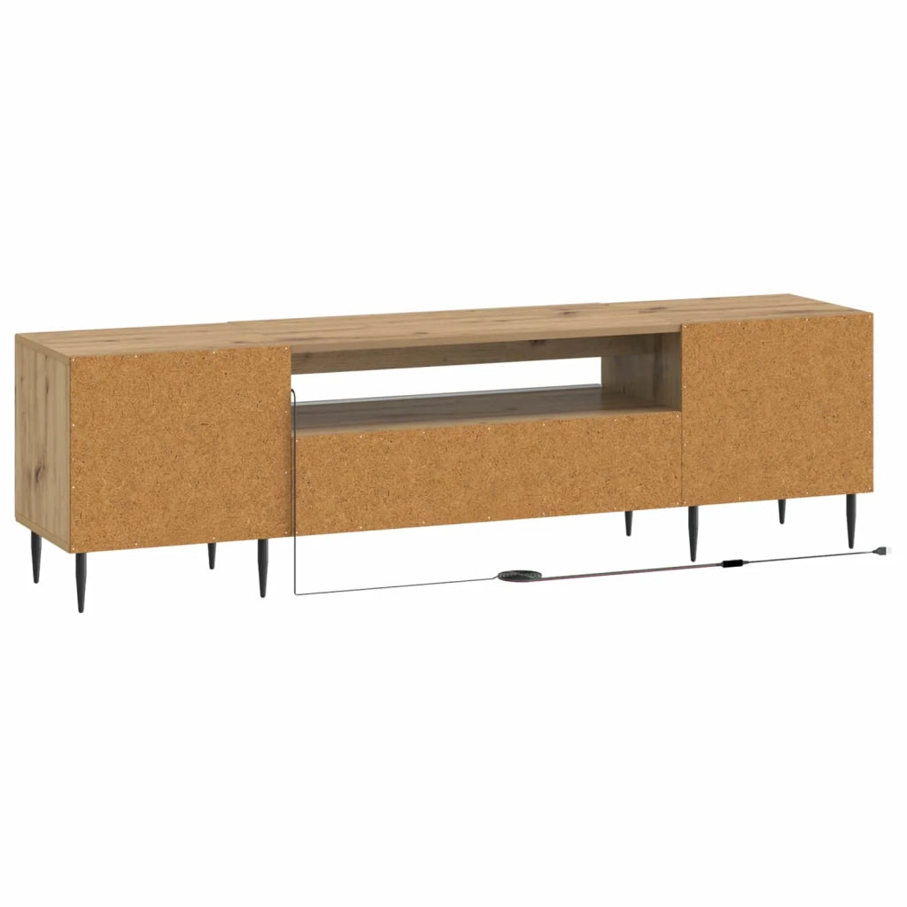 Mobile TV LED Rovere Artigianale Legno ingegnerizzato 896914