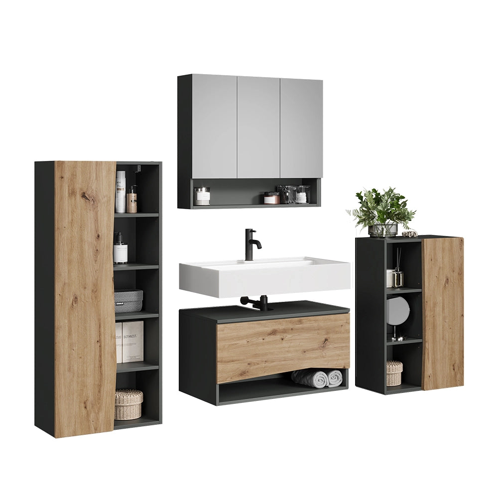 Vicco Set di mobili da bagno Artigiano 4 parti