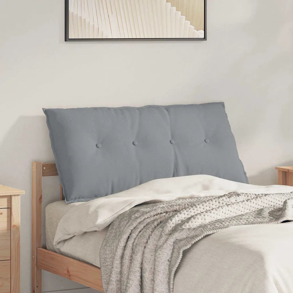 Cuscino per Schiena | Cuscino dorsale Grigio chiaro 100 x 19 x 50 cm Tessuto