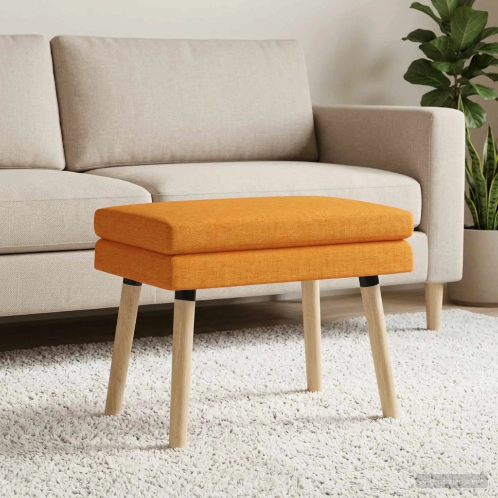 Panchina a doppio strato Giallo Scuro 60 x 40 x 46 cm Tessuto 42038426