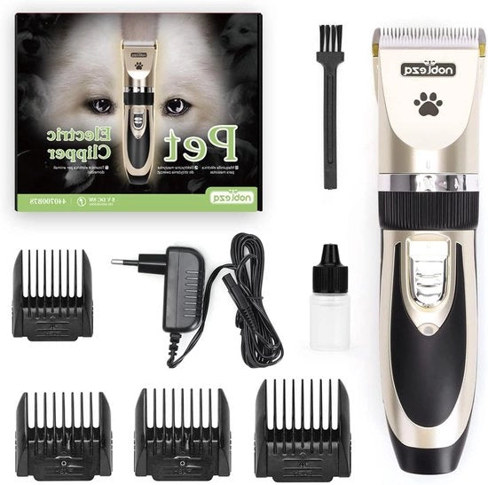 Kit di Trucco per Cani - Trimmer e Tondeuse per Cani - Senza Fili e Ricaricabile