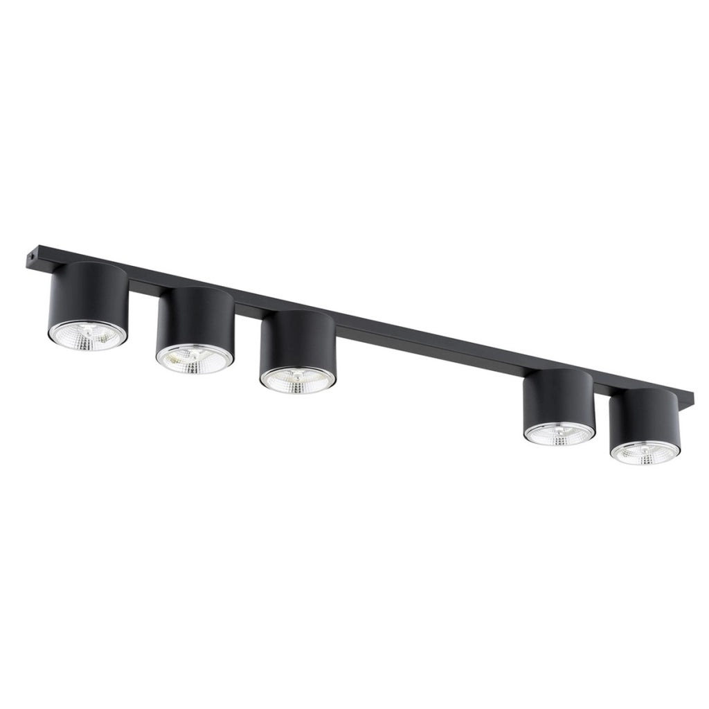 Faretto da soffitto Nano in acciaio nero