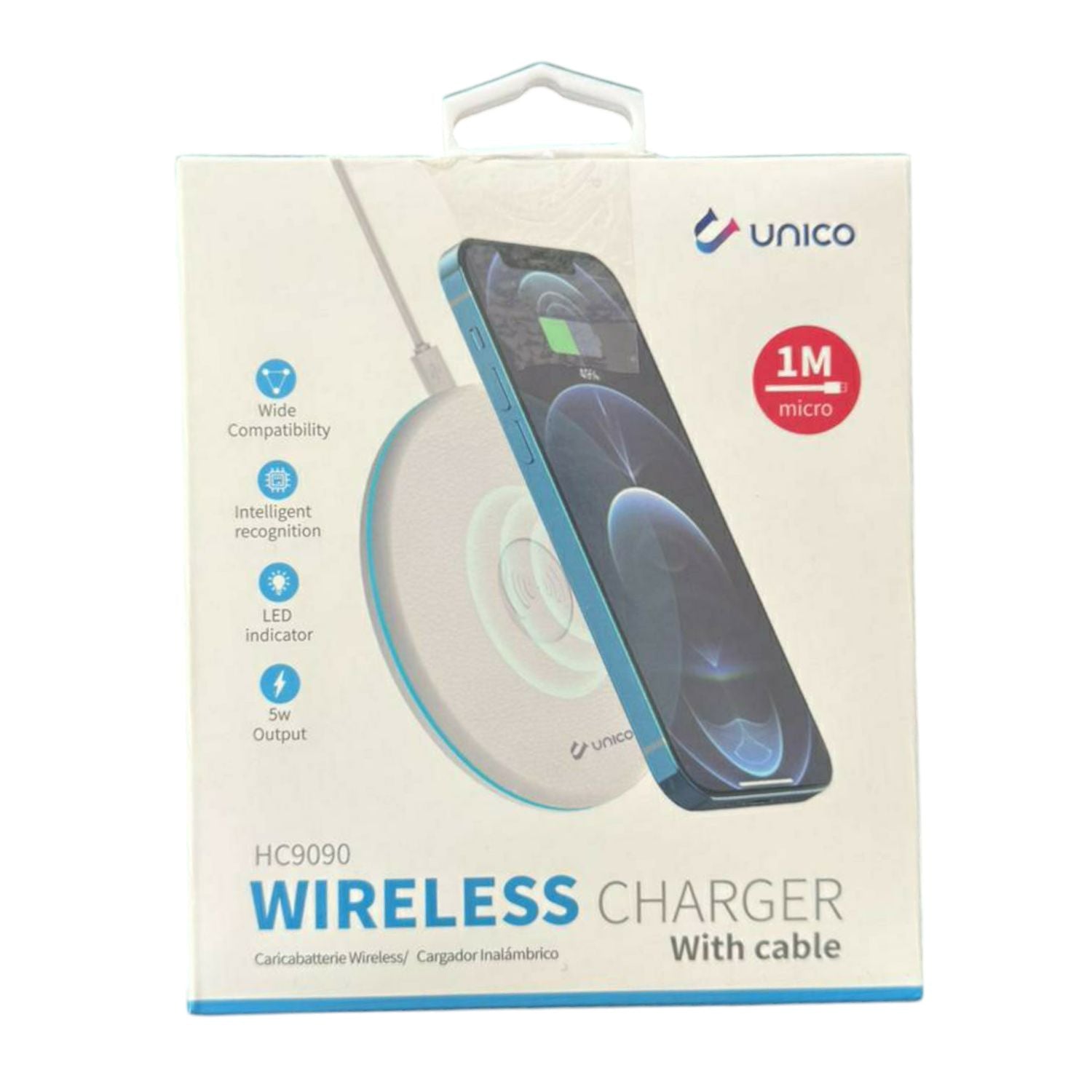 CARICATORE WIRELESS CON CAVO