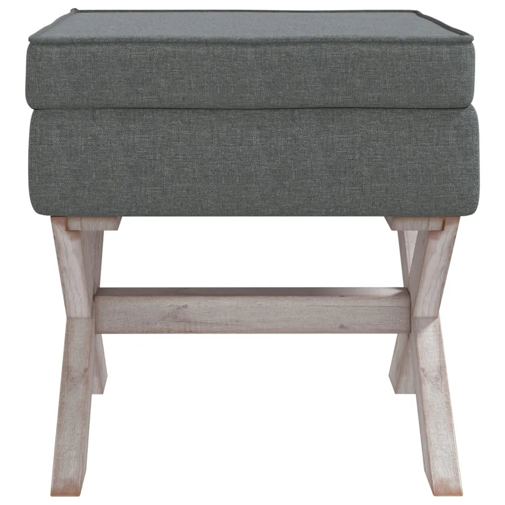 Sgabello Portaoggetti Grigio Scuro 45x45x49 cm in Tessuto cod mxl 50188