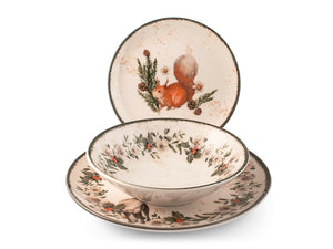 Servizio Tavola 18 pz Natalizio Garland