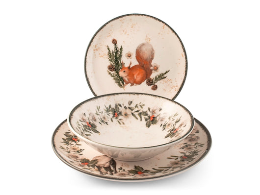 Servizio Tavola 18 pz Natalizio Garland