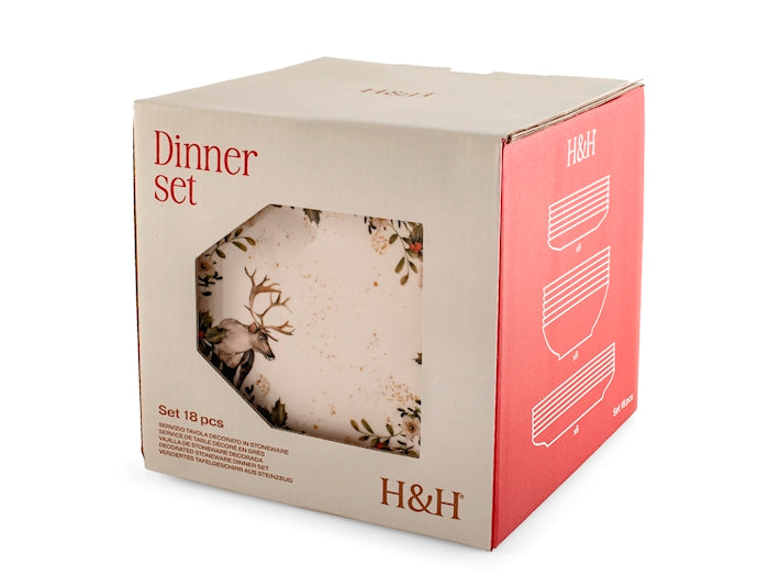 Servizio Tavola 18 pz Natalizio Garland