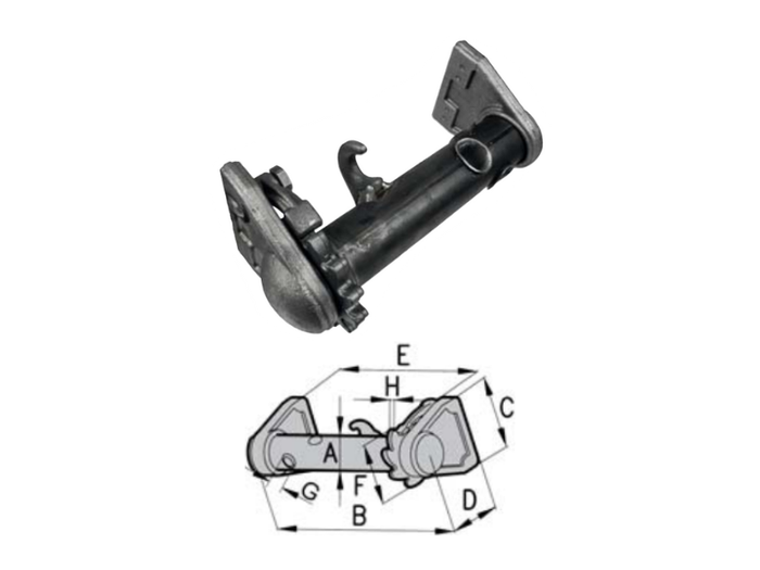 Verricello industriale lato sinistro 60682 e 61700 Cermag - 61700