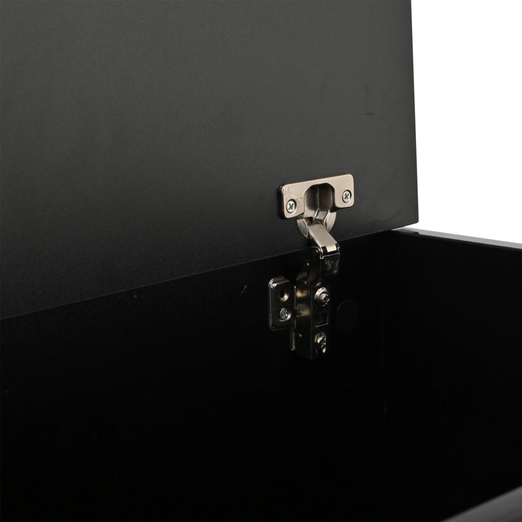 TAVOLINO DA CAFFÈ 70 x 70 x 38 cm Nero in pannello di legno con LED