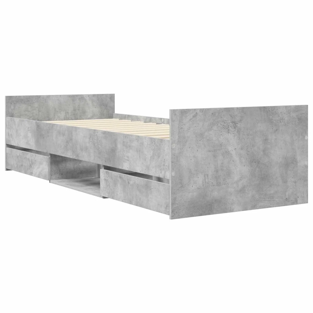 Struttura del letto Grigio Cemento Legno ingegnerizzato 3429514