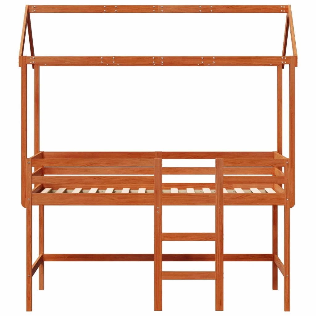 Struttura per letto soppalco Marrone Cera 90 x 190 cm 3422774