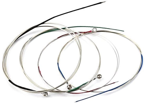 Set di corde per viola alta verniciate con capo di sfera - 4 corde - per viola alta 16" - nucleo in acciaio resistente - toni chiari