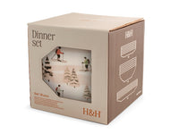 Servizio Tavola 18 pz  Natalizio Retro Skiers