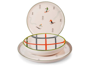 Servizio Tavola 18 pz Natalizio Ski Holiday