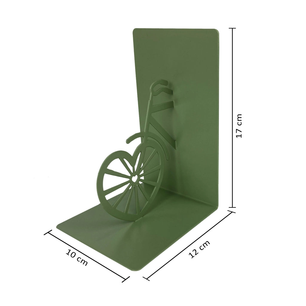 Set 2 Pezzi Fermalibri In Metallo Antigraffio Per Mensole Libreria Design Moderno Supporto Porta Libro Antiscivolo Mensola Decorazione Casa Ufficio Scrivania Cd Riviste Idea Regalo Organizzatore  - Bicicletta