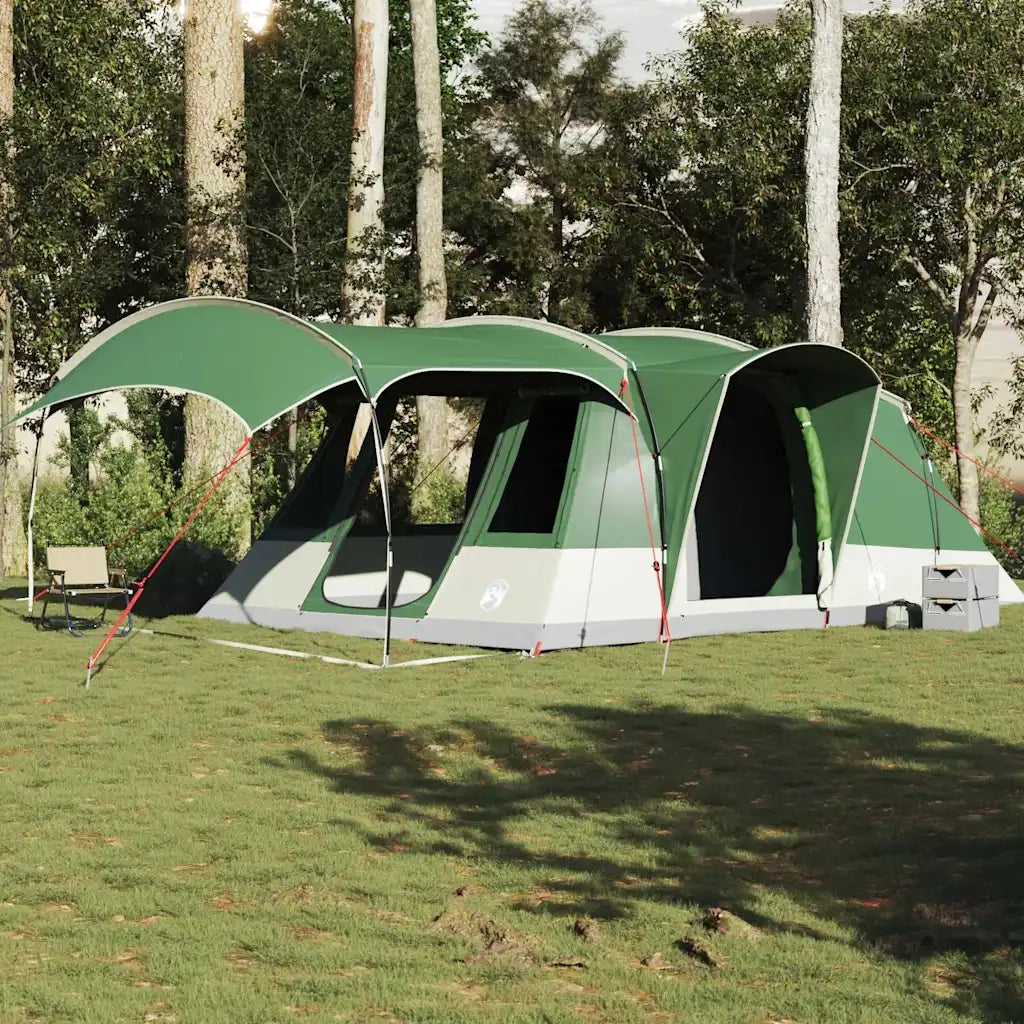 Tenda da Campeggio a Tunnel per 5 Persone Verde Impermeabile 4009425