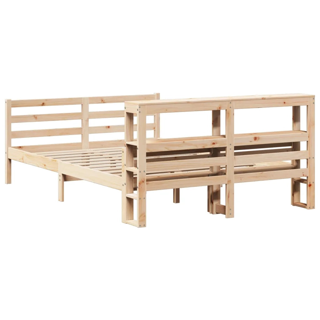 vidaXL Giroletto con Testiera 140x200 cm in Legno Massello di Pino