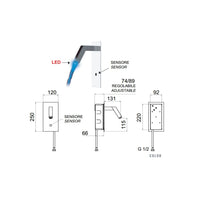 Sensor - rubinetto lavabo con sensore a incasso con led