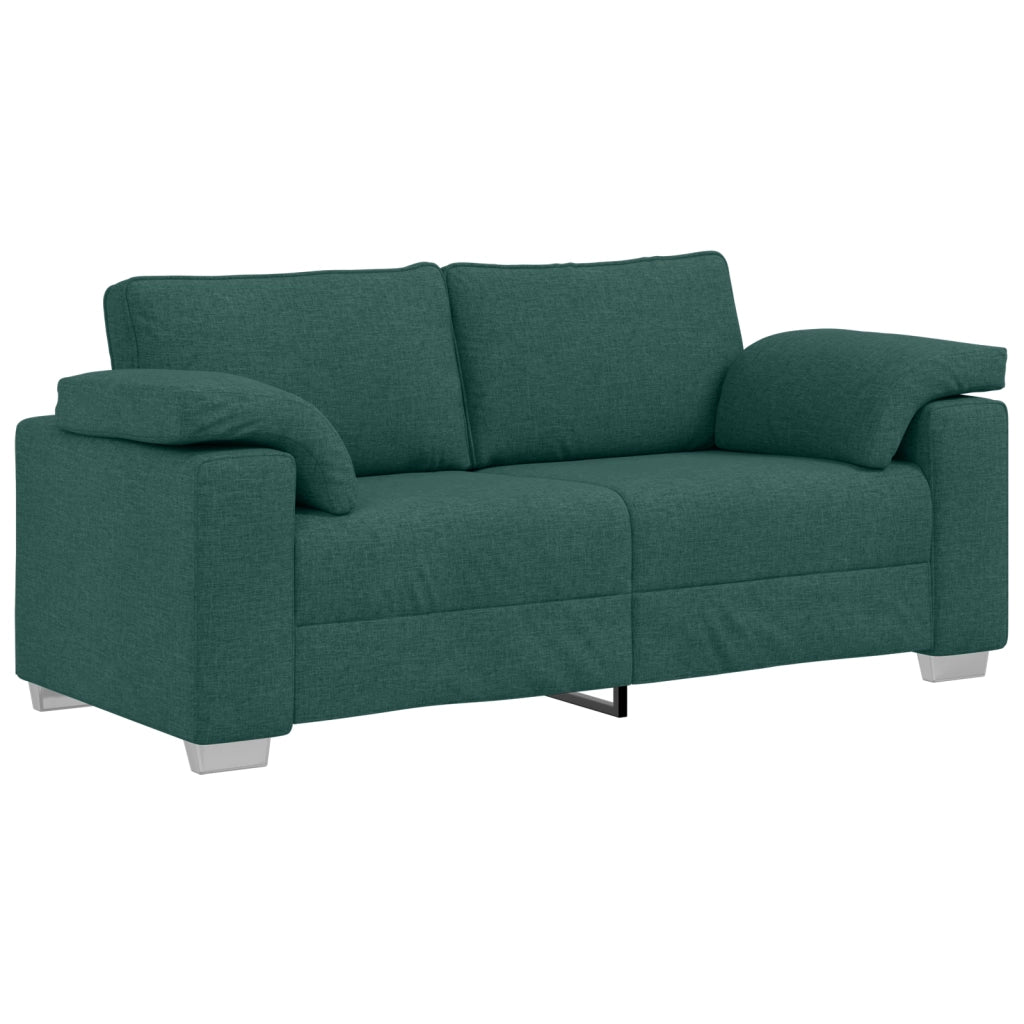 Divano Loveseat Verde Scuro 140 cm in Tessuto
